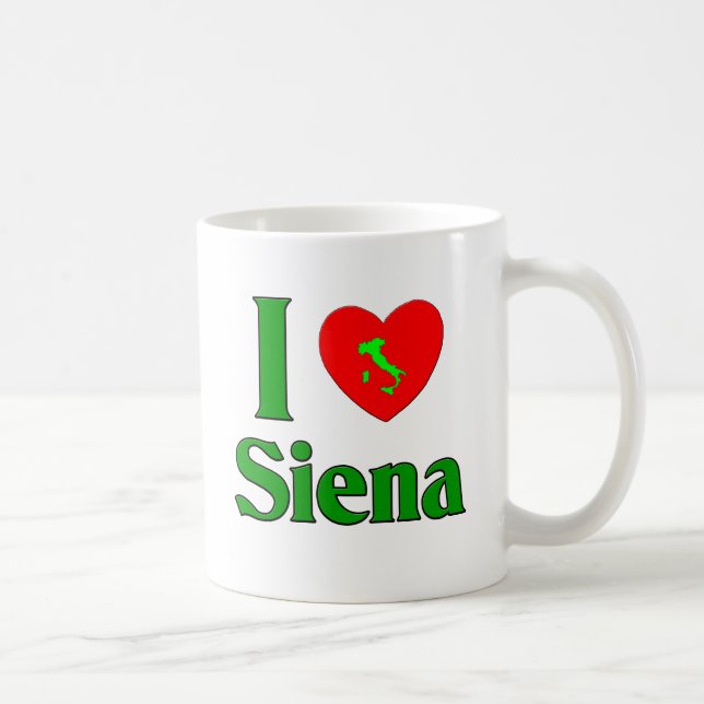 Jag älskar den Siena italien Kaffemugg (Höger)