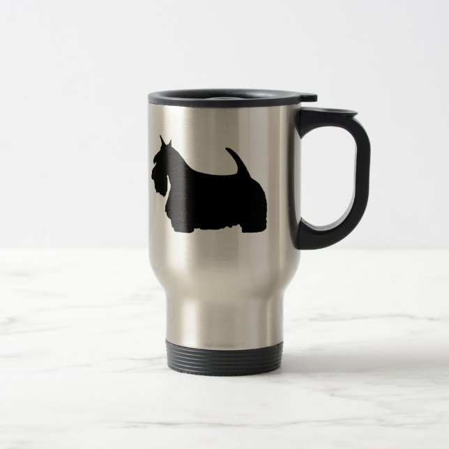 Jag älskar den skotska Terrierstravel mug Resemugg (Höger)