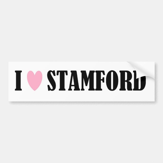 JAG ÄLSKAR DEN STAMFORD BILDEKALET BILDEKAL (Framsidan)
