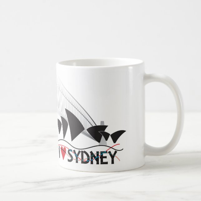 Jag älskar den Sydney muggen Kaffemugg (Höger)