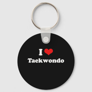 Jag älskar den Taekwondo tshirten Nyckelring