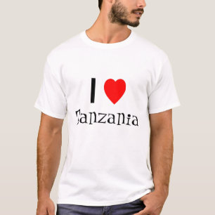 Jag älskar den Tanzania skjortan Tee
