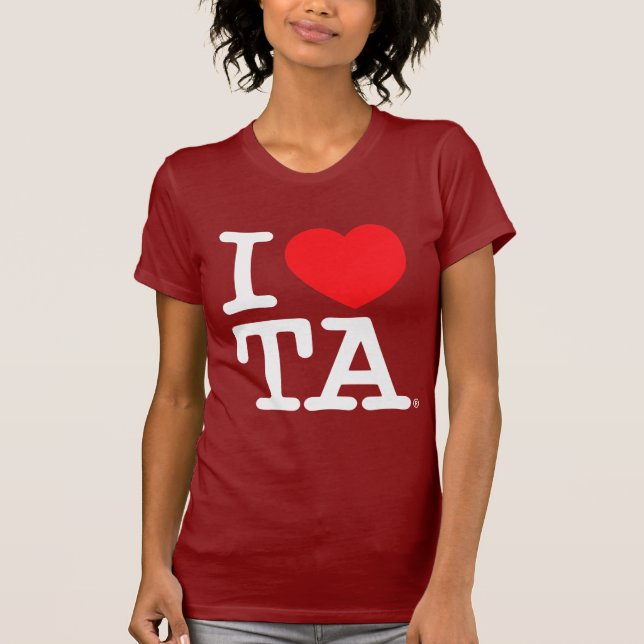 Jag älskar den Tel Aviv | T-tröja Tee Shirt (Framsida)