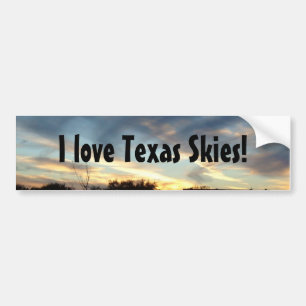 Jag älskar den Texas himmelbildekalet Bildekal