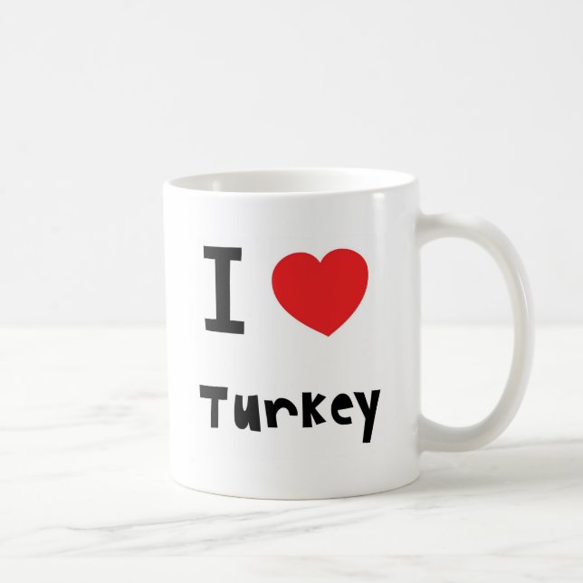 Jag älskar den Turkiet muggen Kaffemugg (Höger)