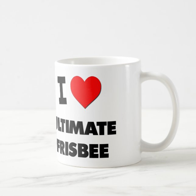 Jag älskar den ultimat frisbeen kaffemugg (Höger)