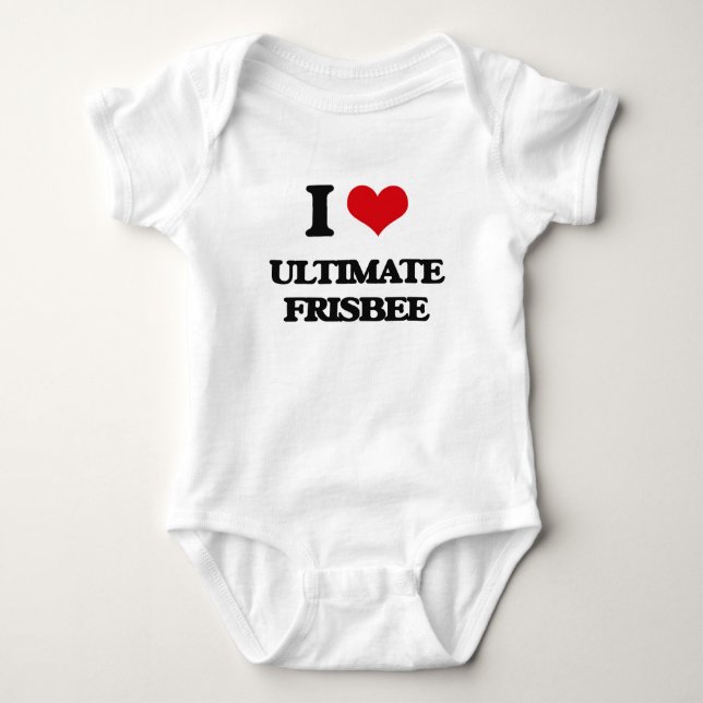 Jag älskar den ultimat frisbeen t-shirt (Framsida)