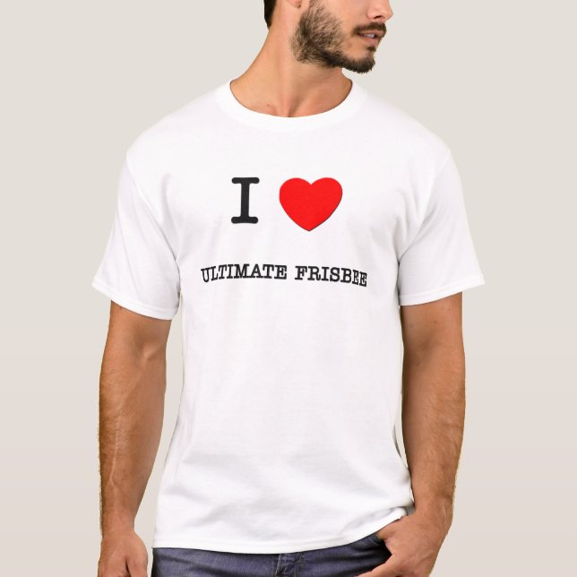 Jag älskar den ultimat frisbeen tee (Framsida)