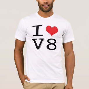 Jag älskar den V8 t-skjortan T-shirt