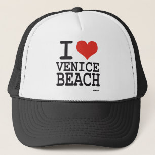 Jag älskar den Venedig stranden Truckerkeps