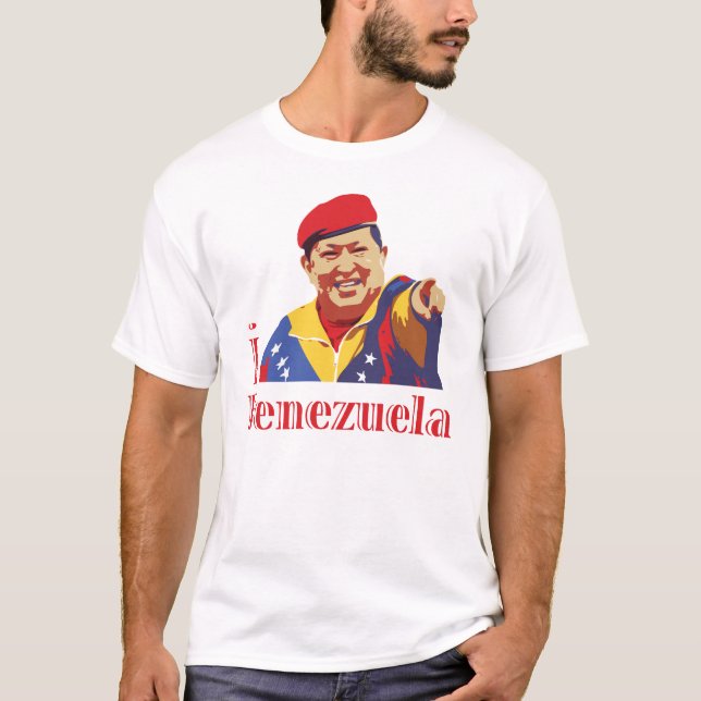 JAG ÄLSKAR den VENEZUELA T-tröja Tee Shirt (Framsida)