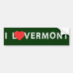 Jag älskar den Vermont bildekalet Bildekal