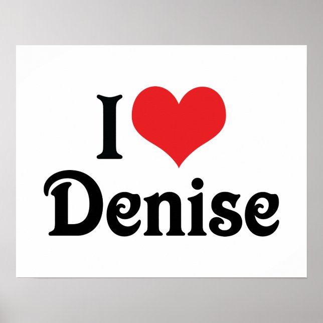 Jag älskar Denise Poster (Framsidan)