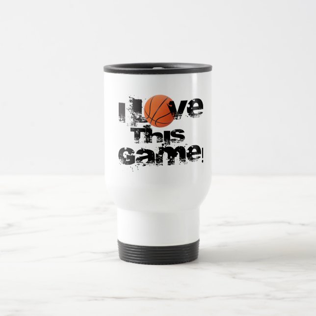 Jag älskar denna modiga baskettravel mug resemugg (Center)