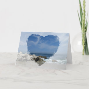 Jag älskar denna strand; Lycklig mors dag Kort