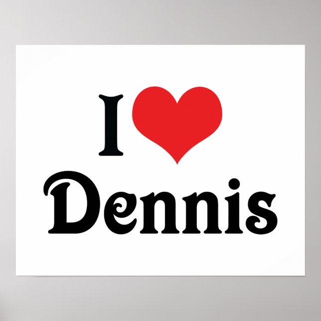 Jag älskar Dennis Poster (Framsidan)