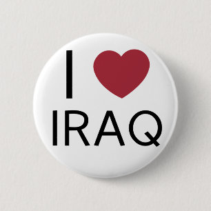 Jag älskar det Irak emblem Knapp