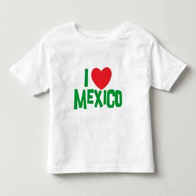 Jag älskar det Mexico småbarn Tee (Framsida)