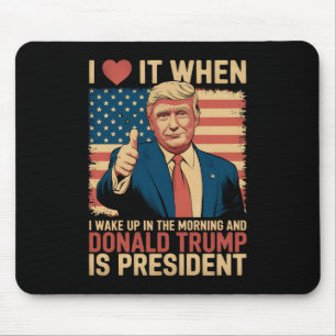 Jag älskar det när jag vaknar och Trump är preside Musmatta