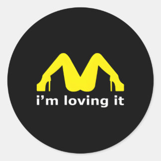 Jag älskar det runt klistermärke