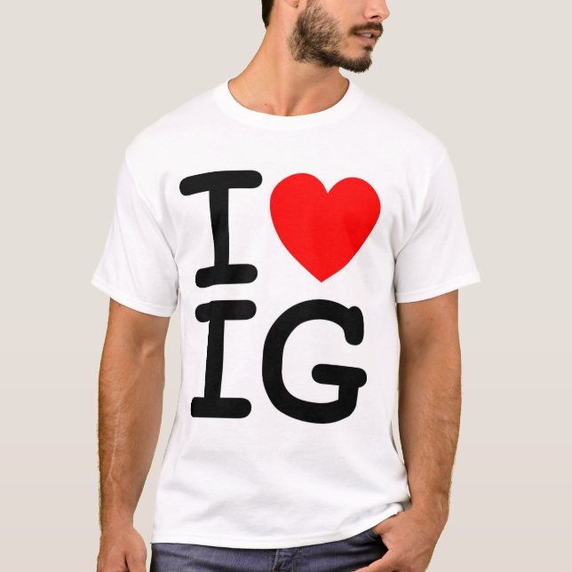 jag älskar det tee shirt (Framsida)