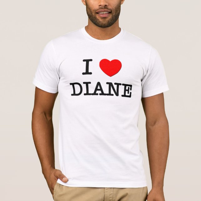 Jag älskar Diane Tee Shirt (Framsida)