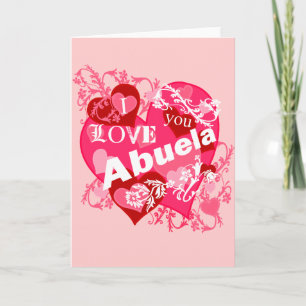 Jag älskar dig Abuela Kort