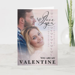 Jag älskar dig Alla hjärtans dag Foto Kort