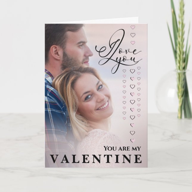 Jag älskar dig Alla hjärtans dag Foto Kort (Framsida)