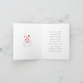 "Jag älskar dig" Alla hjärtans dags partner Kort