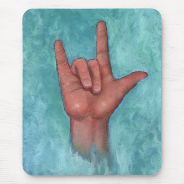 Jag älskar dig: Amerikanen undertecknar språk: Musmatta (Framsidan)