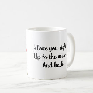 Jag älskar dig ända upp till månen - och tillbaka kaffemugg