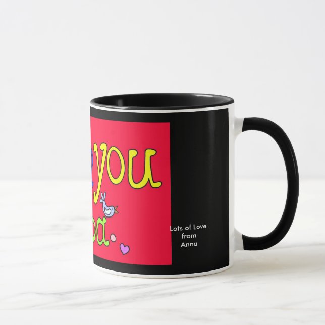 Jag älskar dig babaen för att personifiera mugg (Höger)