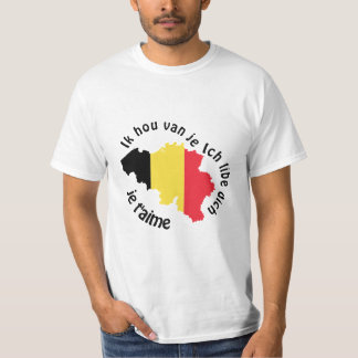 jag älskar dig Belgien T Shirt