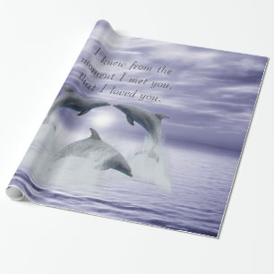 Jag älskar dig delfiner presentpapper