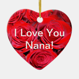 Jag älskar dig den Nana roprydnaden Julgransprydnad Keramik