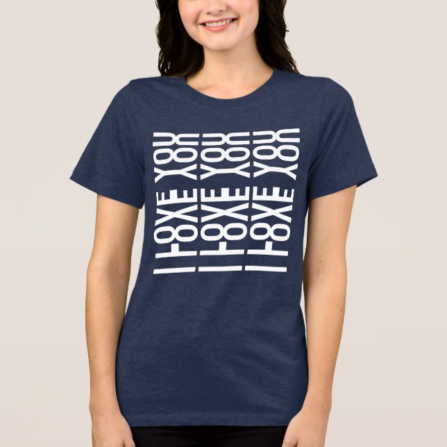 JAG ÄLSKAR DIG - Dolt Kärleksbudskap T Shirt (Framsida)