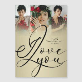 Jag älskar dig elegant guld Alla hjärtans dag foto