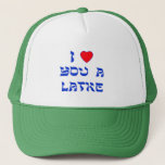 Jag älskar dig en Latke Keps<br><div class="desc">Underbar Chanukah gåva som berättar någon,  hur mycket du älskar dem med en lek på ord med Latke!</div>