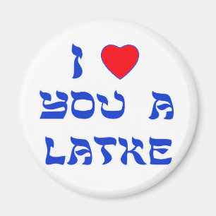 Jag älskar dig en Latke Magnet