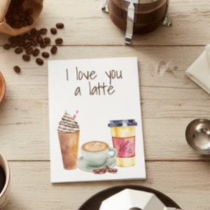 Jag älskar dig en Latte Kaffeälskare Valentine Kort