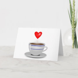 Jag älskar dig en latte kort