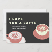 Jag älskar dig en Latte | Roligt sött kaffe Alla h