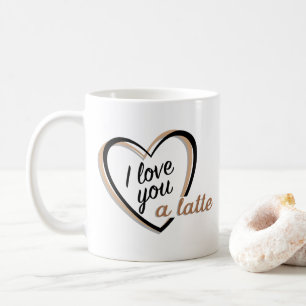 Jag älskar dig en mugg för latte  
