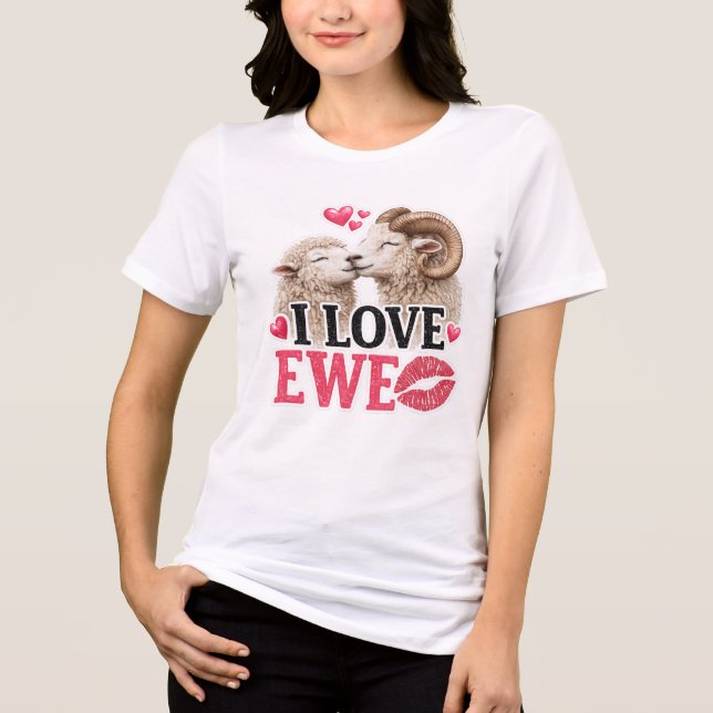 Jag älskar dig får t shirt (Framsida)
