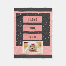 Jag älskar dig filten för fotoet för fleecefilt