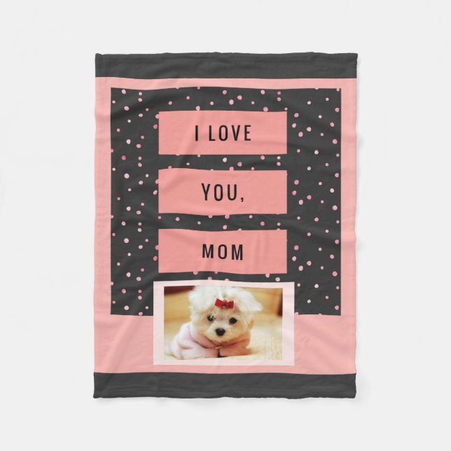 Jag älskar dig filten för fotoet för fleecefilt (Framsidan)