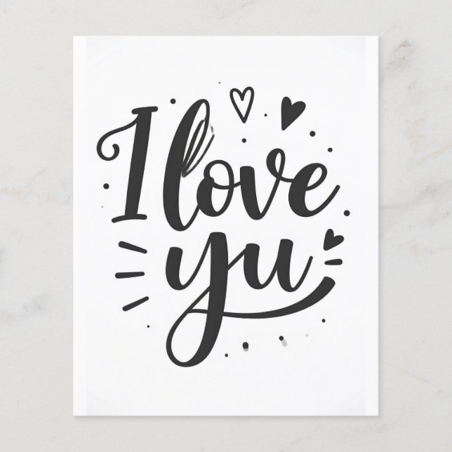 jag älskar dig flygblad (Framsidan)