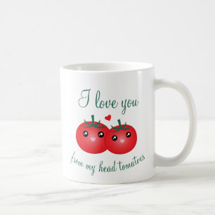 Jag älskar dig från min gulliga fruktvits för Head Kaffemugg