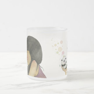 Jag älskar dig frostad glasmugg